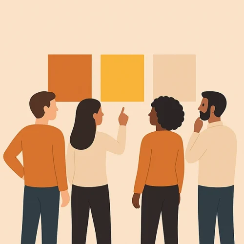 انتخاب نوع رنگ