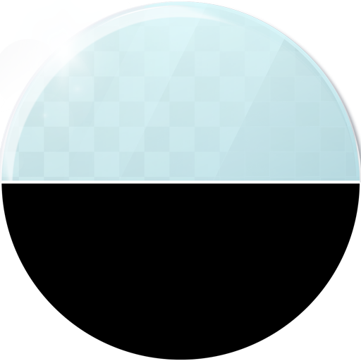 پایه مشکی با رویه شیشه ای